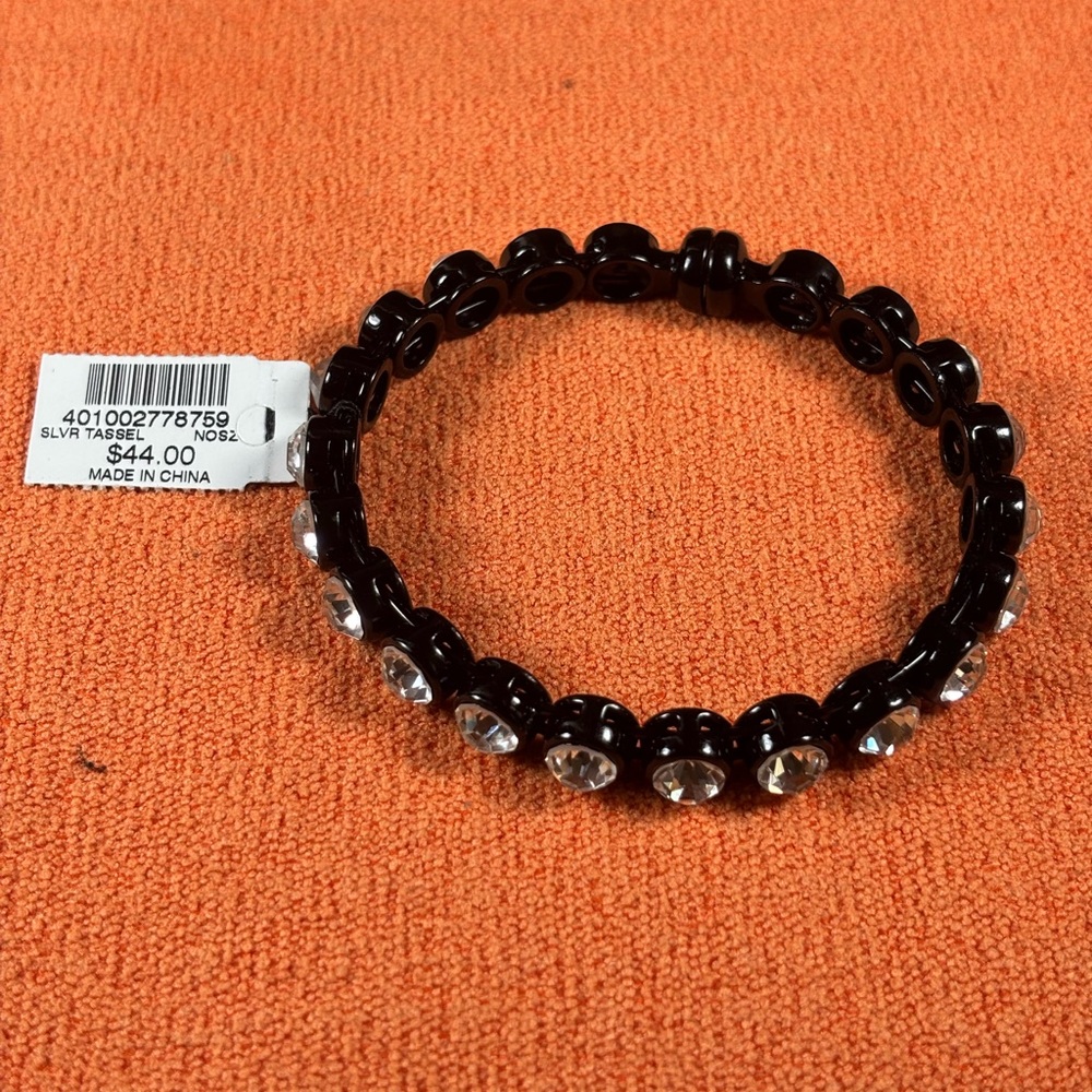 Black Crystal-Accented Bracelet with Magnetic Closure from Chico’s